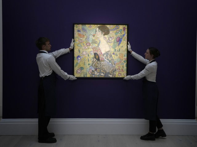 Dáma s vejárom / Gustav Klimt /