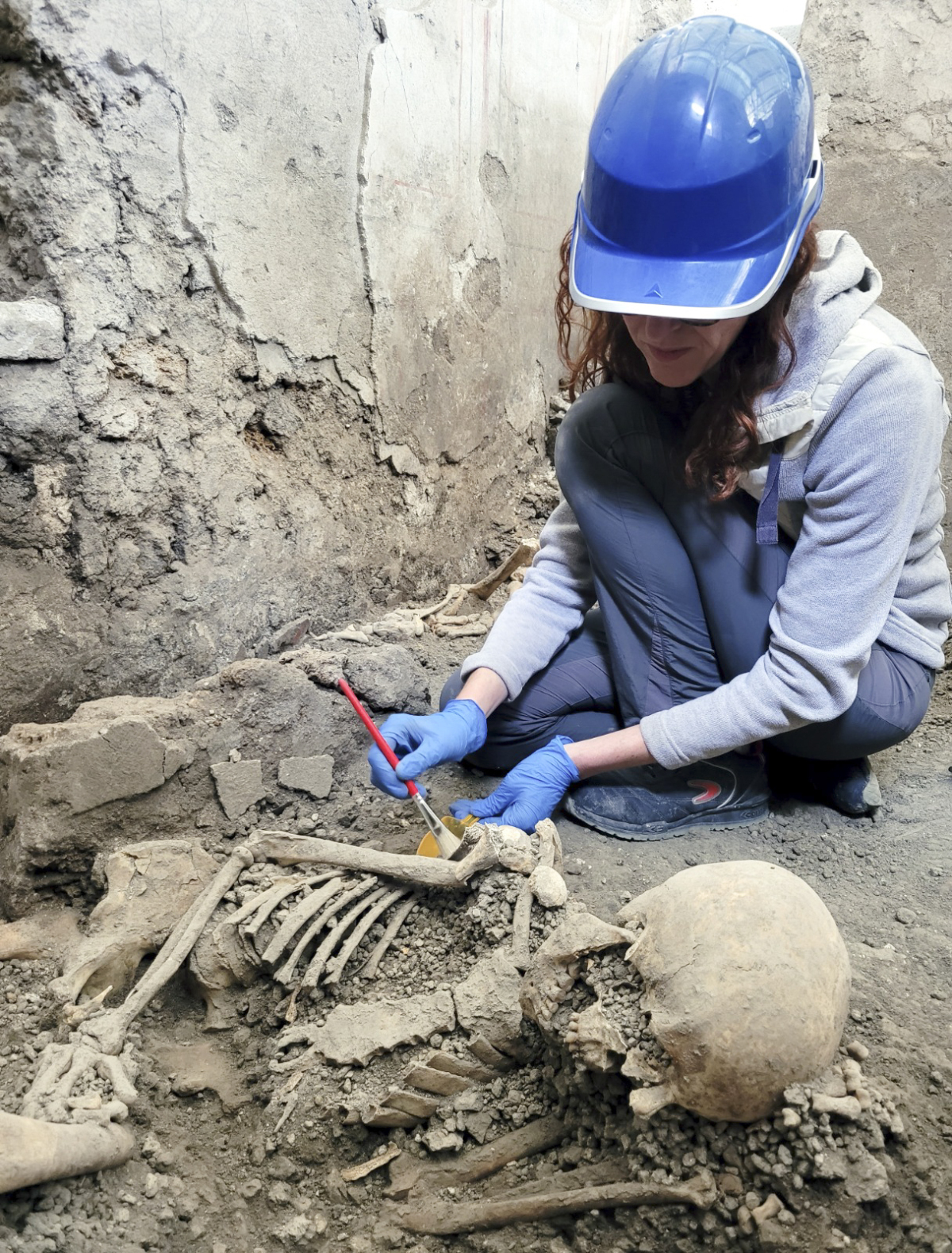 Pompeje, Taliansko, vykopávky, archeológovia