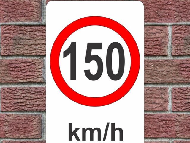 Dopravná značka - 150 km/h