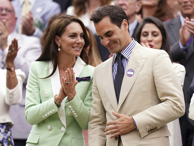 Roger Federer a princezná Kate 