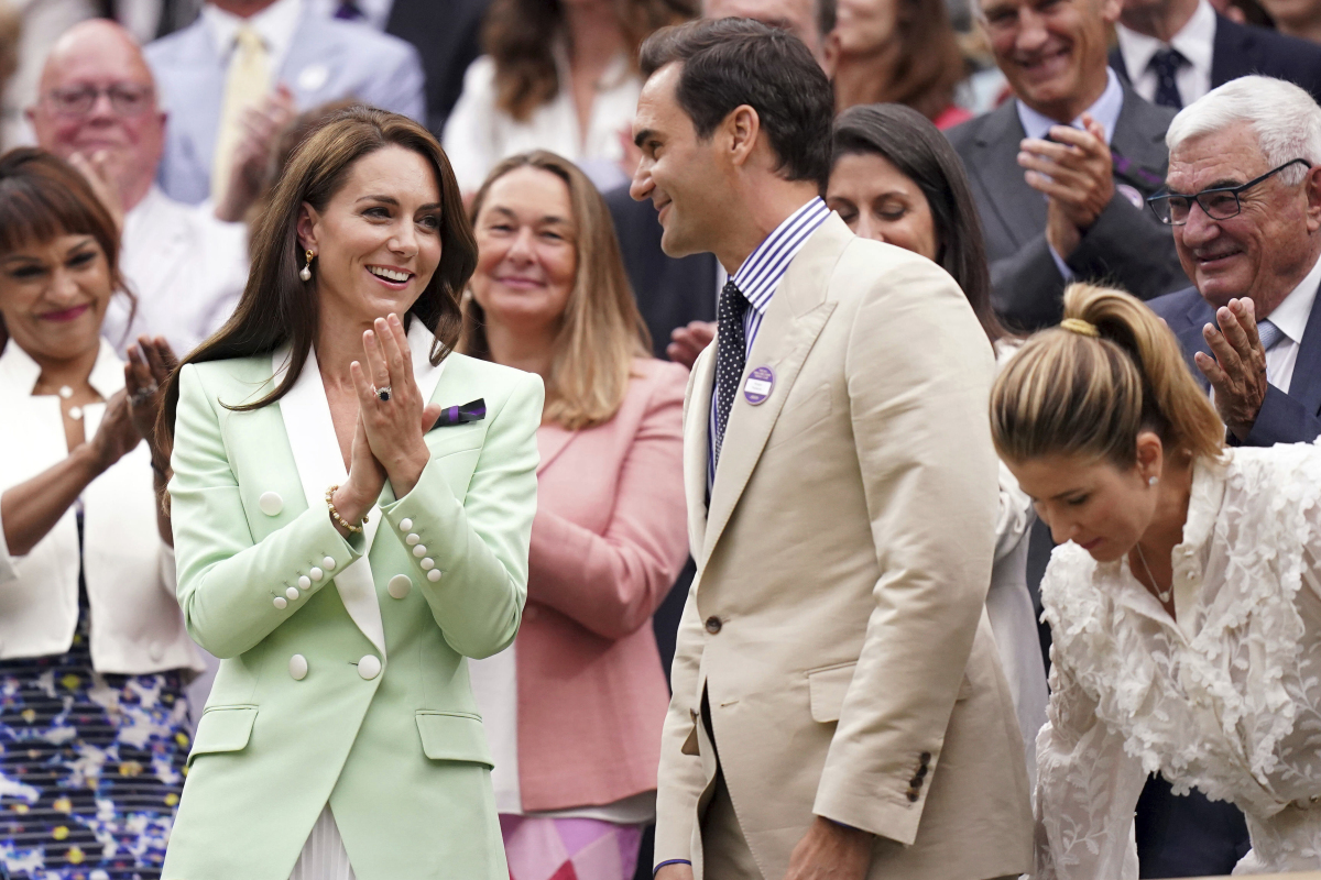 Roger Federer a princezná Kate