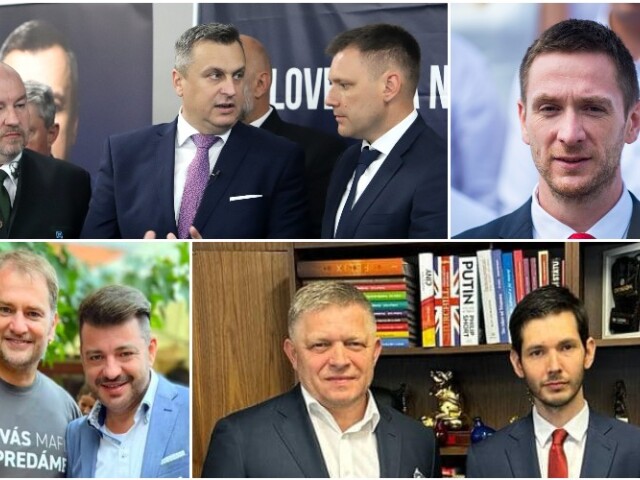 koláž, kandidátky