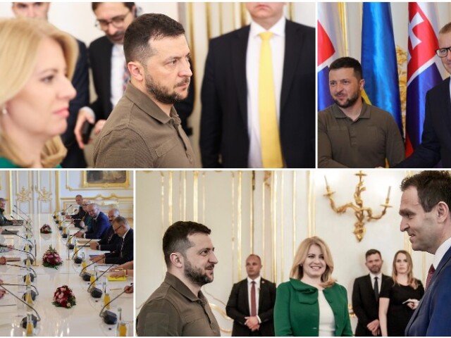 koláž, zelenskyj, kollár, čaputová, ódor