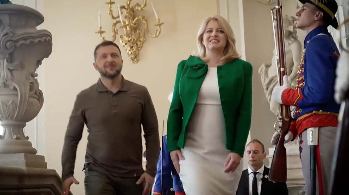 Volodymyr Zelenskyj a Zuzana Čaputová