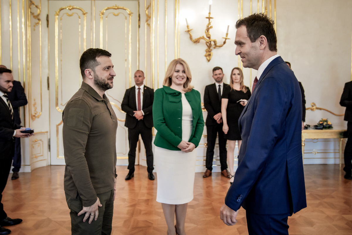 Zuzana Čaputová, Ľudovít Ódor, Volodymyr Zelenskyj