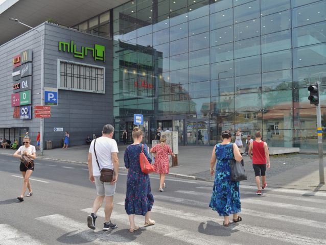 Obchodné centrum Mlyny, Nitra, tínedžeri