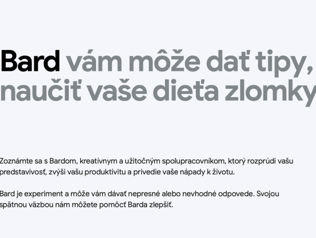 Bard, umelá inteligencia, Google