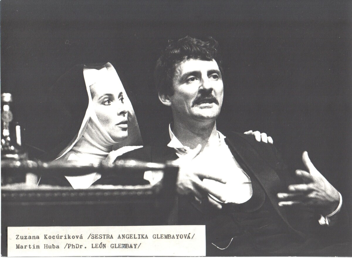 Pani Glembayovci  1986   Zuzana Kocurikova  Angelika Glembayova   Martin Huba  Leon Glembay   Foto Anton Sladek