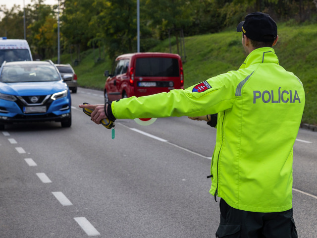 dopravná polícia, kontrola, rýchlosť, meranie,