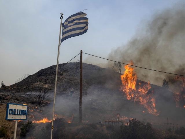 Grécko, Rodos, požiare lesné