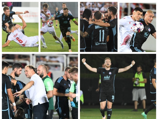 Slovan - Mostar koláž