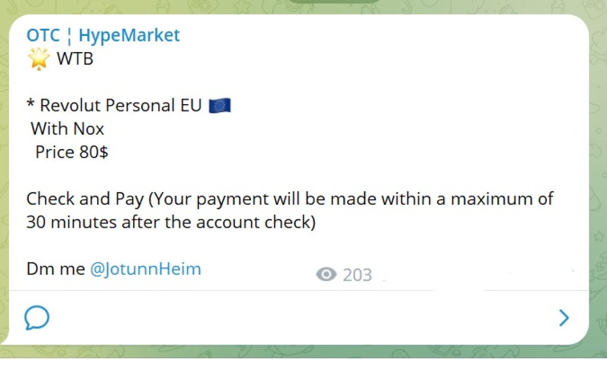 V aplikácii telegram