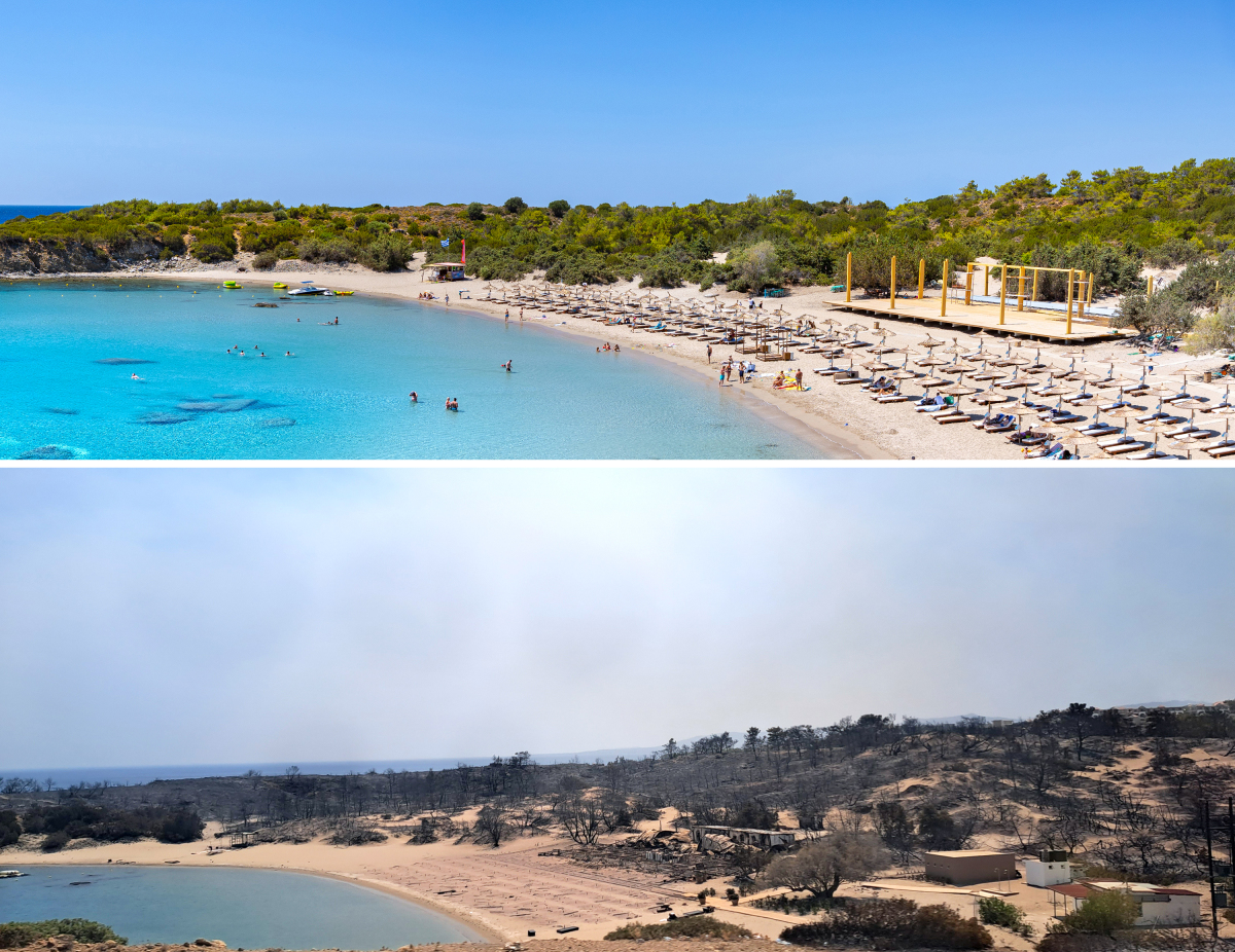 Glystra, pláž, Rodos