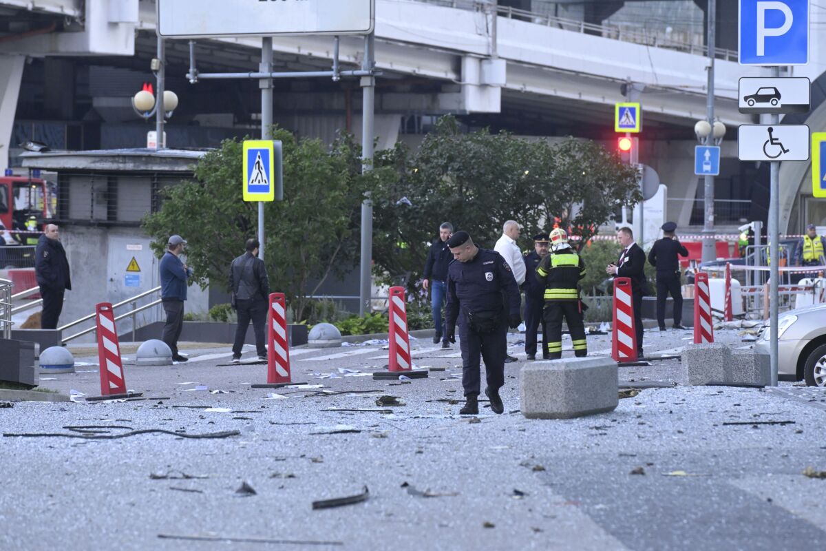 moskva, útok dronov, vojna na ukrajine