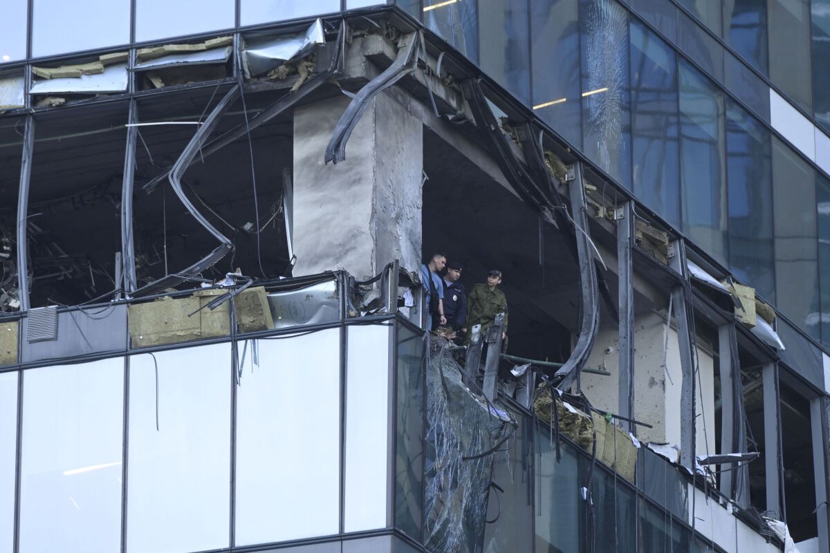 moskva, útok dronov, vojna na ukrajine
