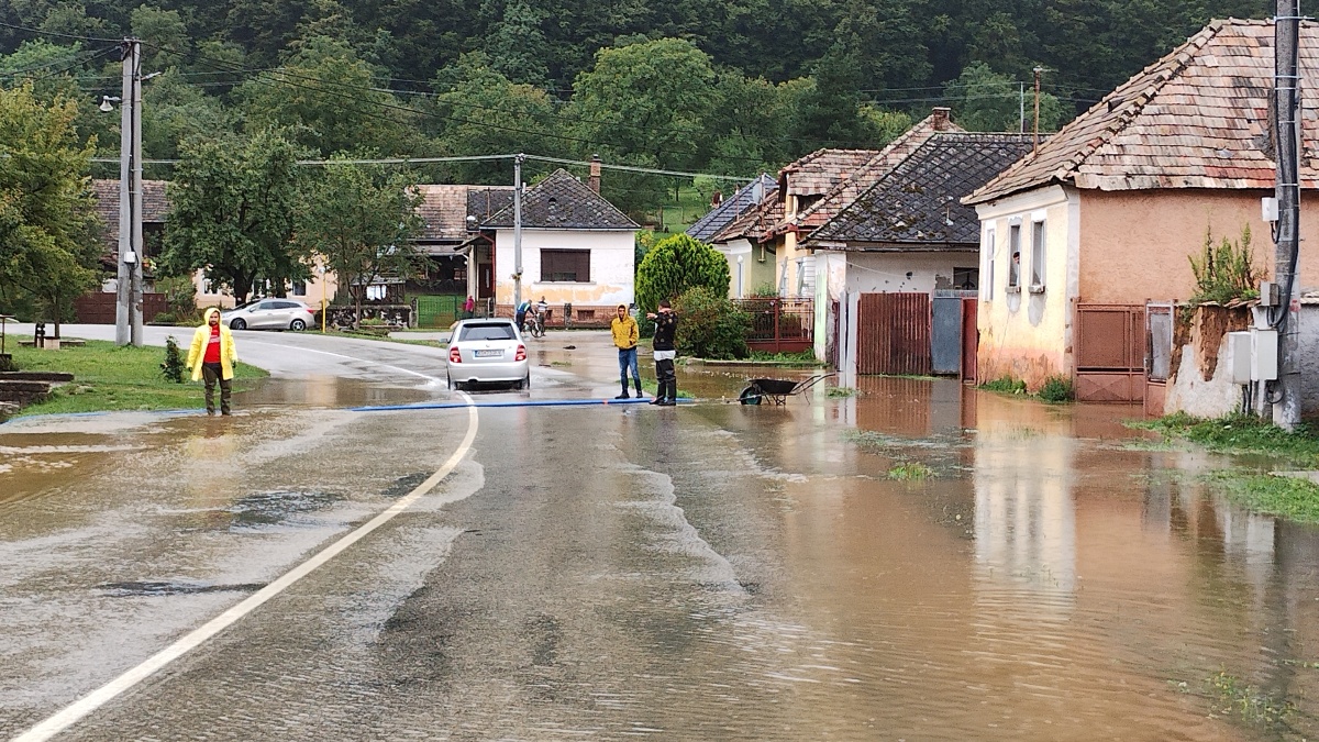 Povodeň obec pašková