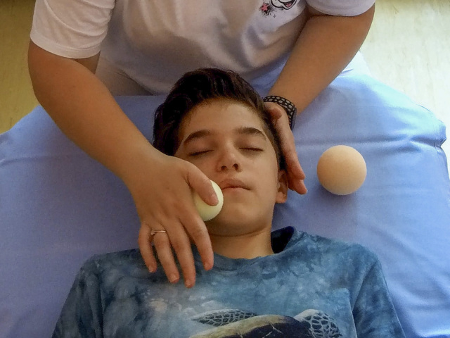 Loptickovanie, fyzioterapia, loptička, Luhačovice