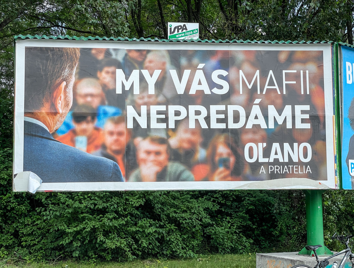 Billboard hnutia OĽaNO, august 2023