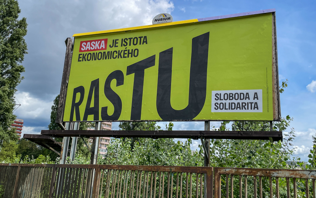 Billboard strany Saska, august 2023
