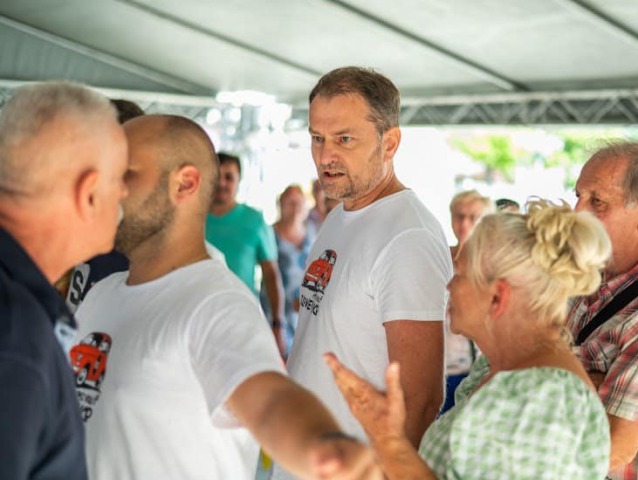 Igor Matovič diskutoval s obyvateľmi mesta Snina