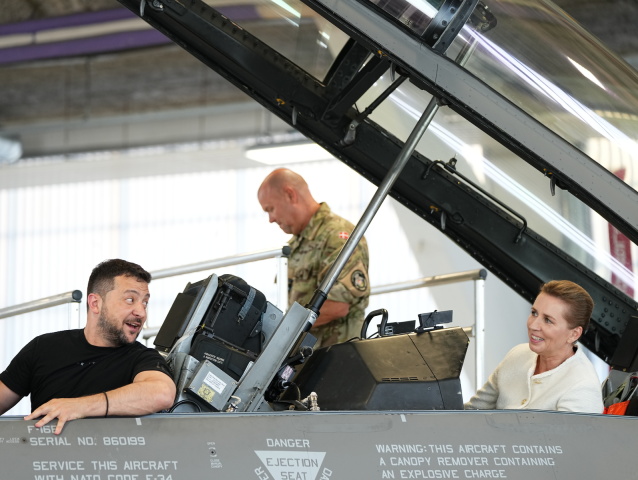 Dánsko Ukrajina Zelenskyj návšteva F-16