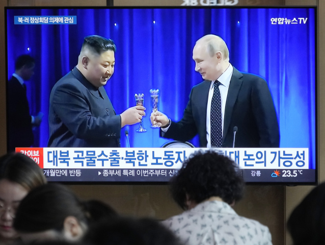 KĽDR, Kim Čong-un, Vladimir Putin, Rusko,