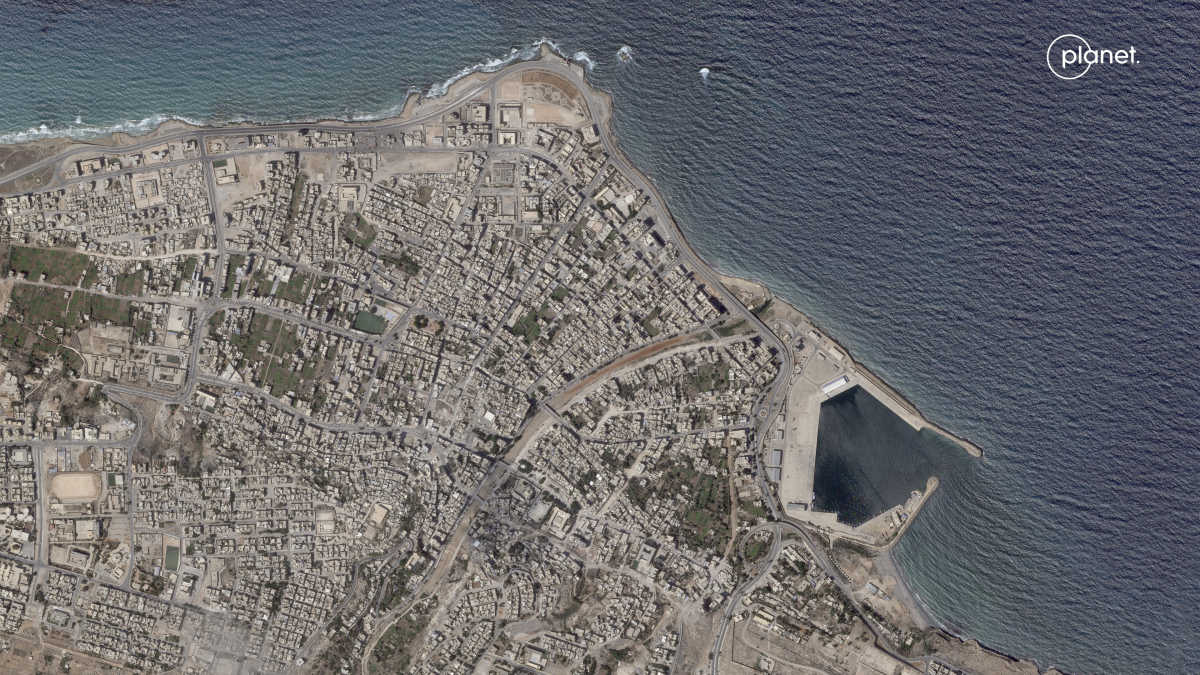 líbya, derna, záplavy