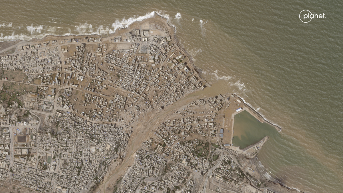 líbya, derna, záplavy