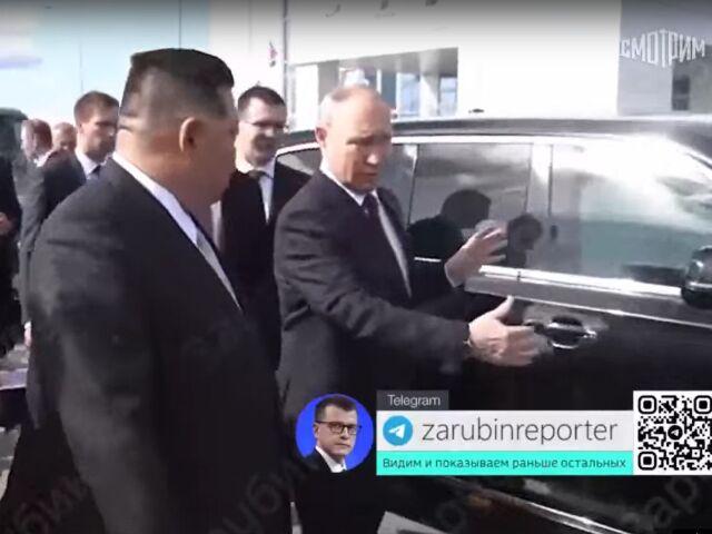 Vladimir Putin a Kim Čong-un
