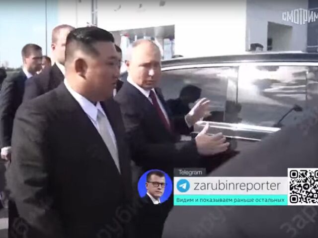 Vladimir Putin a Kim Čong-un