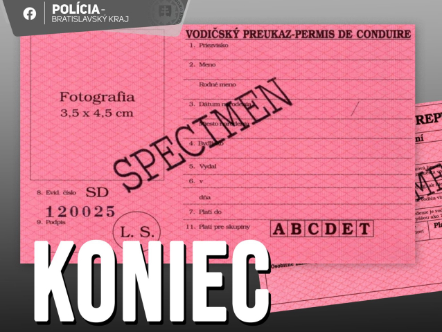 koniec, ružový vodičský preukaz, vodičák