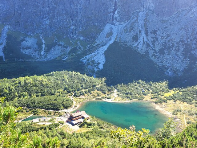 Zelené pleso, pohľad, chata, mReportér