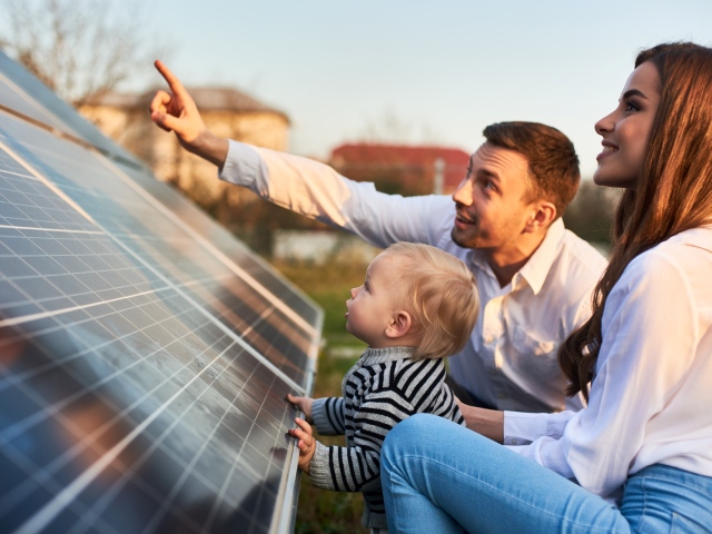 rodina, solárna energia