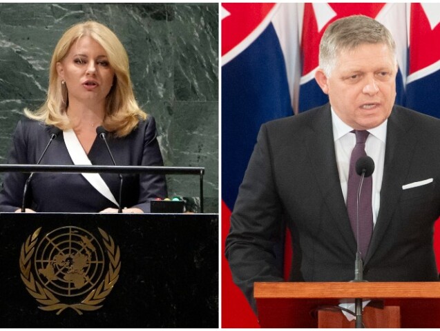 Zuzana Čaputová a Robert Fico