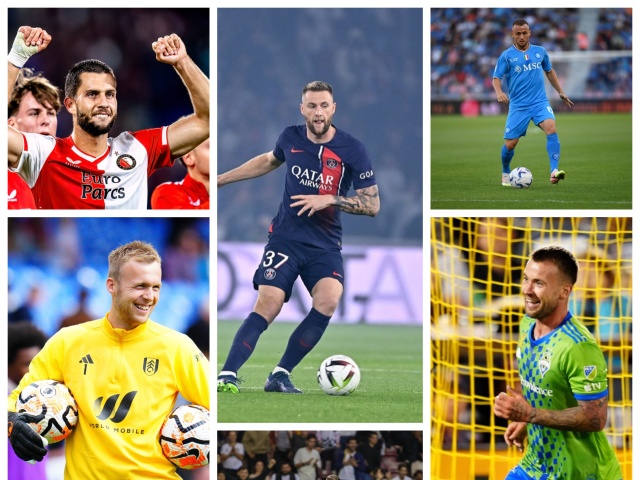 koláž slovenskí futbalisti