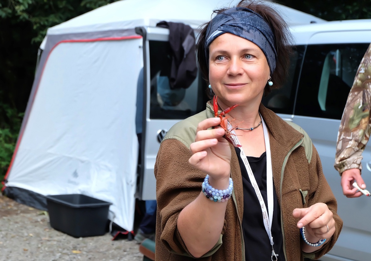Mária Apfelová, zoologička, NP Veľká Fatra, rak červený