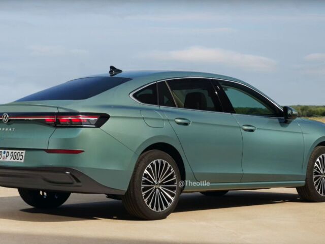 VW Passat sedan - ilustrácia 2023