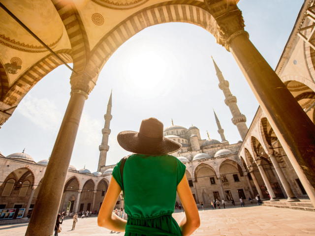 zena, mesita, istanbul, Turecko, islam, turistka, cestovanie, dovolenka
