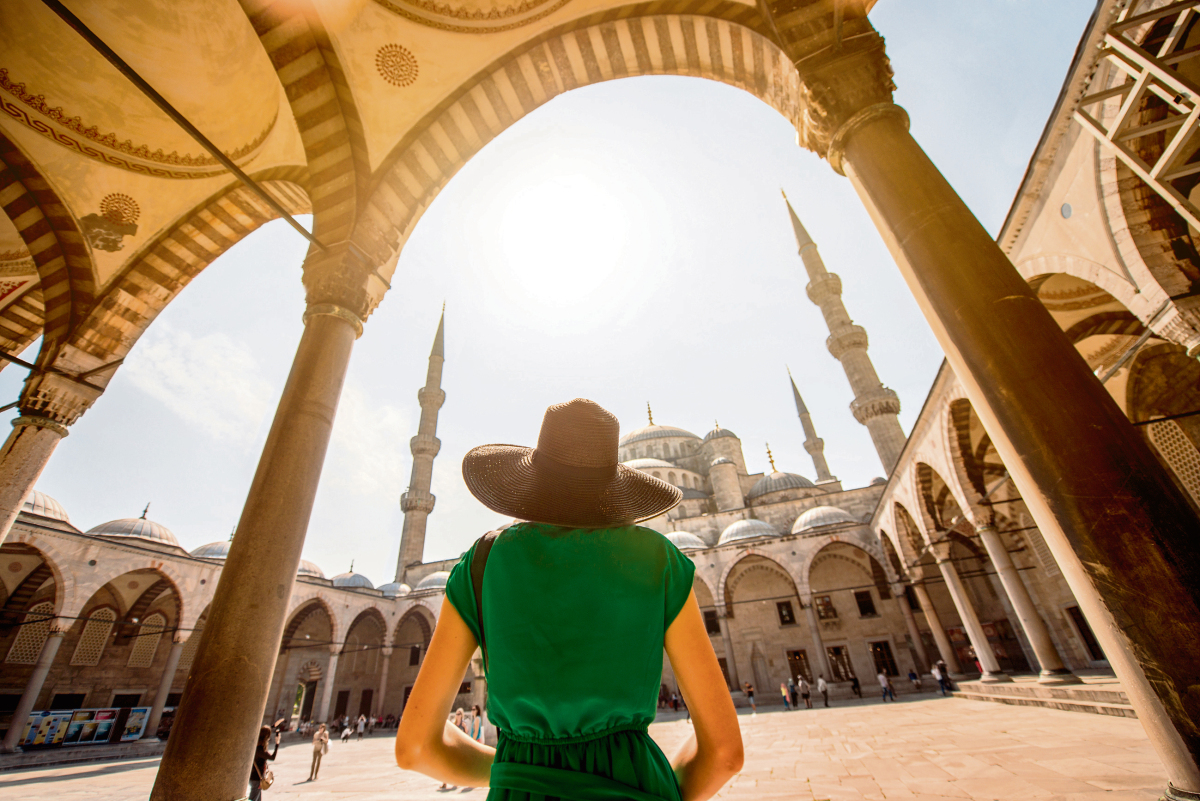 zena, mesita, istanbul, Turecko, islam, turistka, cestovanie, dovolenka