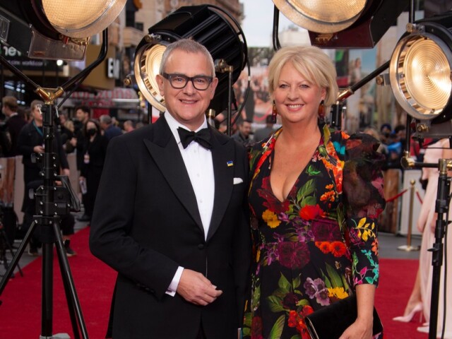 Hugh Bonneville a jeho manželka Lulu Williams