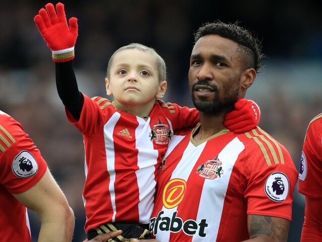 Bradley Lowery a Jermaine Defoe