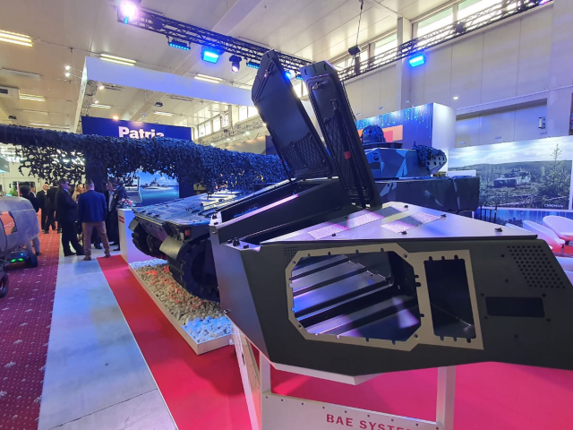 Prezentácia prototypu časti veže na bojové vozidlo CV90