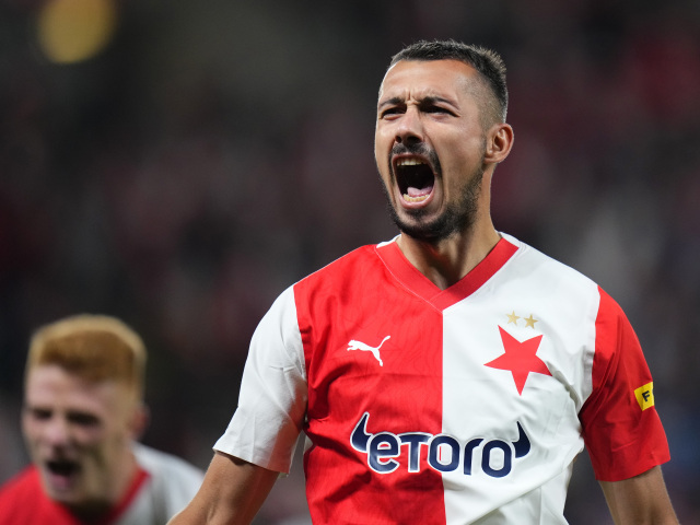 ČR futbal EL 2. kolo G Slávia Praha Tiraspoľ