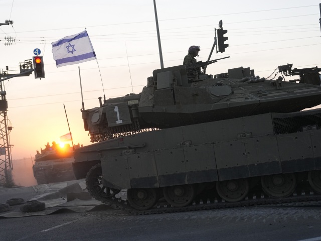 Izraelská armáda / Tank / Pásmo Gazy /