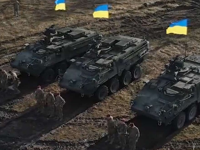 obrnene vozidla Stryker na Ukrajine