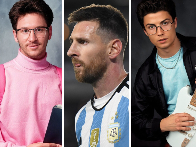 ronaldo, messi
