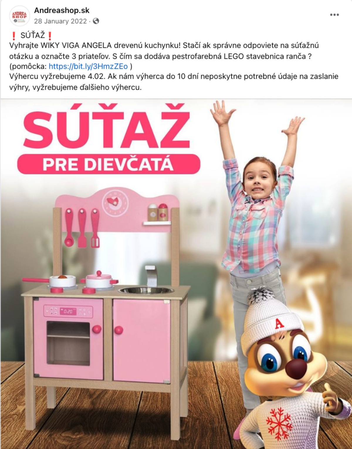 andreashop.sk, nominácia na sexistický kix