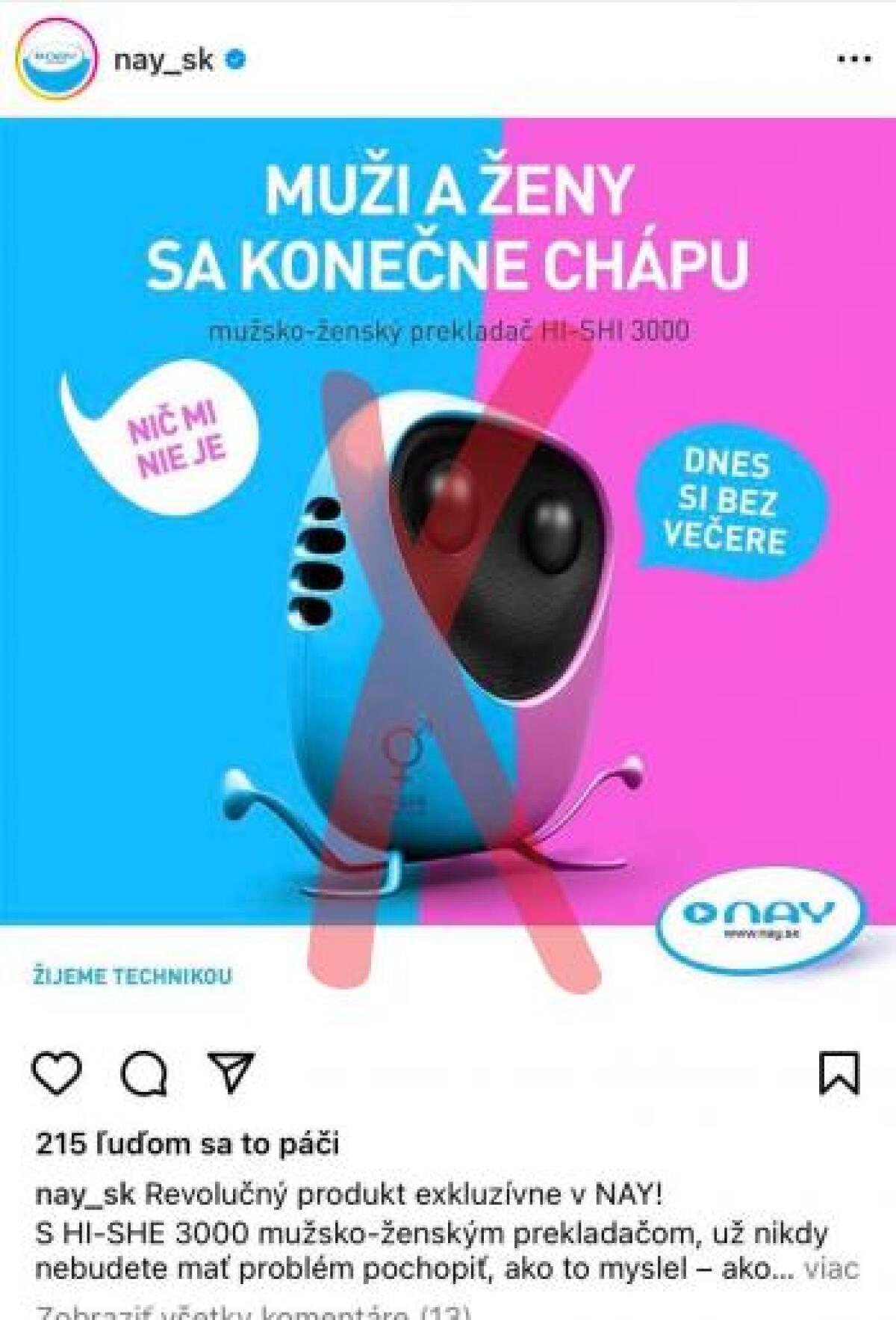 nay, nominácia na sexistický kix