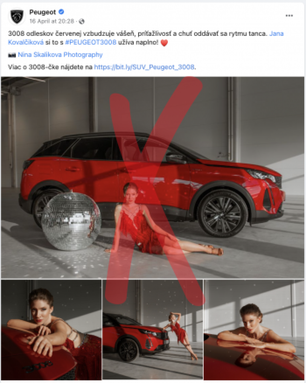 peugeot, nominácia na sexistický kix