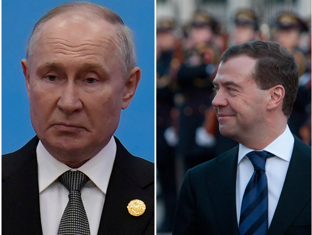 Putin, Medvedev, Kremeľ, Moskva, Rusko